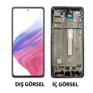 Teknonet Samsung Galaxy A53 Uyumlu Oled Lcd+Dokunmatik+Çıtalı (Siyah) NT-108051
