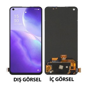 Teknonet Oppo Reno 5 Uyumlu Oled Lcd+Dokunmatik (Siyah) NT-108110