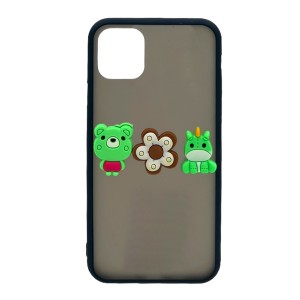 Nettech Apple iPhone 11 Pro Max Uyumlu Maskot Seri Arka Koruma Kılıf (Karışık Renk) NT-106279