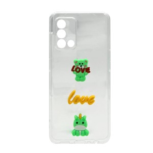 Nettech Oppo A74 Uyumlu Maskot Seri Arka Koruma Kılıf (Şeffaf) NT-106190