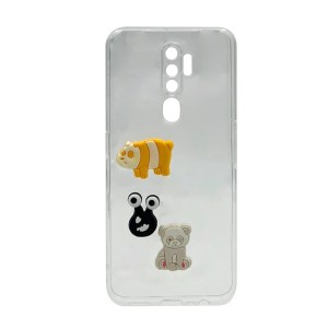 Nettech Oppo A5 2020 Uyumlu Maskot Seri Arka Koruma Kılıf (Şeffaf) NT-106187
