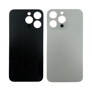 Teknonet Apple iPhone 15 Pro Max Uyumlu Geniş Kamera Camlı Batarya Kapağı (Beyaz) NT-106731