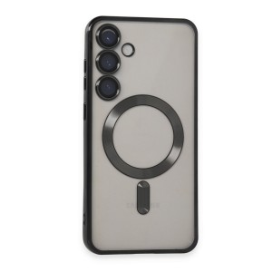 Nettech Samsung Galaxy S24 Uyumlu MagSafe Kamera Korumalı Arka Koruma Kılıf (Siyah) NT-108604