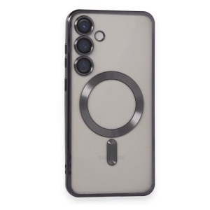 Nettech Samsung Galaxy S24 Uyumlu MagSafe Kamera Korumalı Arka Koruma Kılıf (Mor) NT-108606