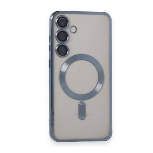 Nettech Samsung Galaxy S23 Uyumlu MagSafe Kamera Korumalı Arka Koruma Kılıf (Mavi) NT-108615