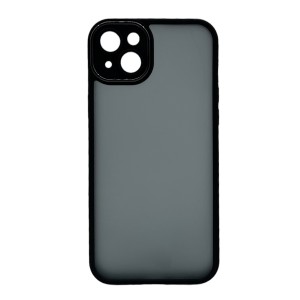 Nettech Apple iPhone 14 Plus Uyumlu Kamera Metal Çerçeve Seri Arka Koruma Kılıf (Siyah) NT-105681