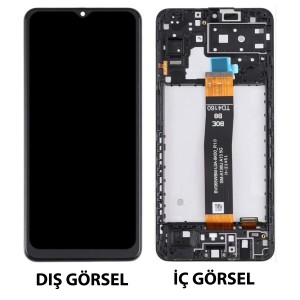 Teknonet Samsung Galaxy A13 5G Uyumlu Hk Lcd+Dokunmatik+Çıtalı (Siyah) NT-108678