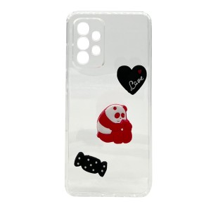 Nettech Samsung Galaxy A23 Uyumlu Maskot Seri Arka Koruma Kılıf (Şeffaf) NT-106171