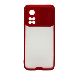 Nettech Xiaomi Mi 10T Uyumlu Platin Kamera Kızaklı Arka Koruma Kılıf (Kırmızı) NT-86842