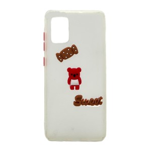 Nettech Samsung Galaxy A71 Uyumlu Maskot Seri Arka Koruma Kılıf (Şeffaf) NT-106283