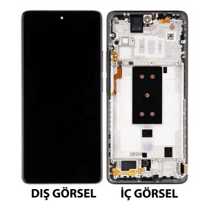 Teknonet Xiaomi Mi 11T Pro Uyumlu Org Lcd+Dokunmatik+Çıtalı (Siyah) NT-108848