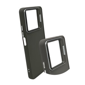 Nettech Xiaomi Redmi Note 13 5G Uyumlu Manyetik Standlı Seri Arka Koruma Kılıf (Gri) NT-108868