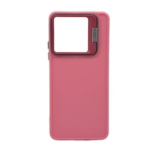 Nettech Xiaomi Redmi Note 13 5G Uyumlu Manyetik Standlı Seri Arka Koruma Kılıf (Pembe) NT-108866