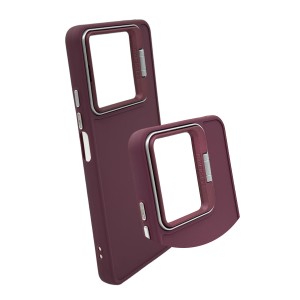 Nettech Xiaomi Redmi Note 13 5G Uyumlu Manyetik Standlı Seri Arka Koruma Kılıf (Mor) NT-108865