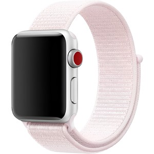 Nettech Apple Watch Seri 42/44 mm Uyumlu Kumaş Kordon (Pembe) NT-108964