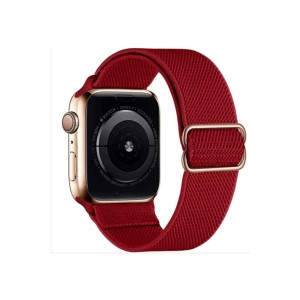 Nettech Apple Watch Series 41 mm Uyumlu Kumaş Kordon (Kırmızı) NT-108962