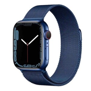 Nettech Apple Watch Series 41 mm Uyumlu Metal Kordon (Mavi) NT-108960