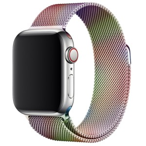 Nettech Apple Watch Series 41 mm Uyumlu Metal Kordon (Aurora Moru) NT-108961