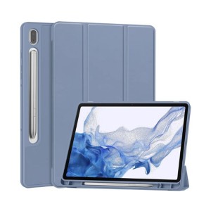 Nettech Samsung Galaxy Tab S9 Uyumlu Premium Smart 360 Kalem Yuvalı Kapaklı Kılıf (Lacivert) NT-109455