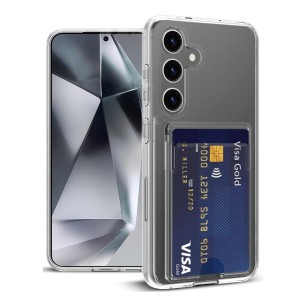 Nettech Samsung Galaxy A55 Uyumlu Kartlık Tipi Şeffaf Arka Koruma Kılıf (Şeffaf) NT-109563