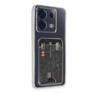 Nettech Xiaomi Redmi Note 13 Pro 5G Uyumlu Kartlık Tipi Şeffaf Arka Koruma Kılıf (Şeffaf) NT-109569