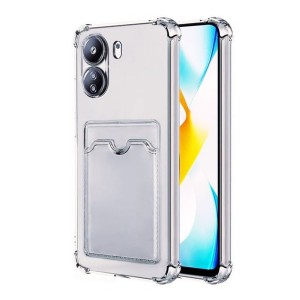 Nettech Xiaomi Redmi 13C Uyumlu Kartlık Tipi Şeffaf Arka Koruma Kılıf (Şeffaf) NT-109566