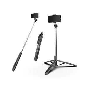 Nettech Q05 Taşınabilir Selfie Çubuk Monopod ve Selfie Çubuğu (Siyah) NT-109893