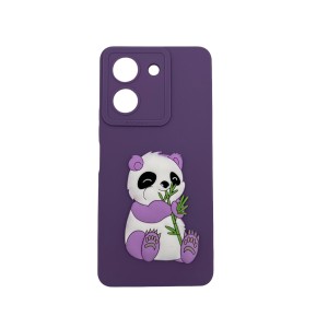 Nettech Vivo Y36 Uyumlu Maskot Seri Arka Koruma Kılıf (Mor) NT-109804