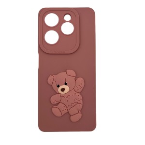 Nettech İnfinix Hot 40 Uyumlu Maskot Seri Arka Koruma Kılıf (Pembe) NT-109808