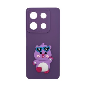 Nettech İnfinix Note 30 Pro Uyumlu Maskot Seri Arka Koruma Kılıf (Mor) NT-109810