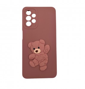 Nettech Samsung Galaxy A13 Uyumlu Maskot Seri Arka Koruma Kılıf (Pembe) NT-109735