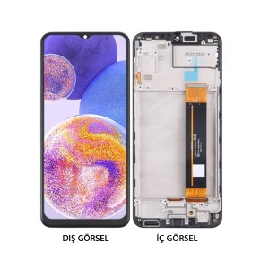 Teknonet Samsung Galaxy A23 Uyumlu Hk Lcd+Dokunmatik+Çıtalı (Siyah) NT-108523