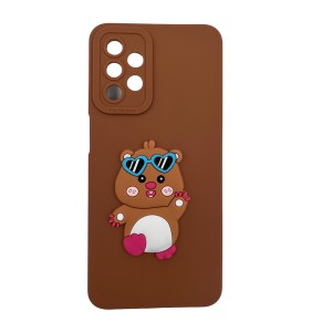 Nettech Samsung Galaxy A23 Uyumlu Maskot Seri Arka Koruma Kılıf (Kahverengi) NT-109744