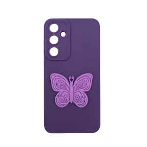 Nettech Samsung Galaxy A35 Uyumlu Maskot Seri Arka Koruma Kılıf (Mor) NT-109755