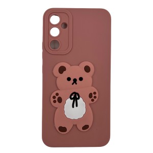 Nettech Samsung Galaxy A34 5G Uyumlu Maskot Seri Arka Koruma Kılıf (Pembe) NT-109750