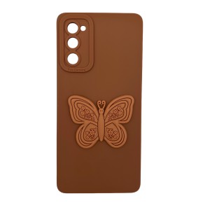 Nettech Samsung Galaxy S20 FE Uyumlu Maskot Seri Arka Koruma Kılıf (Kahverengi) NT-109768