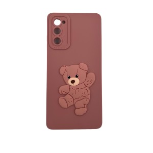 Nettech Samsung Galaxy S20 FE Uyumlu Maskot Seri Arka Koruma Kılıf (Pembe) NT-109767