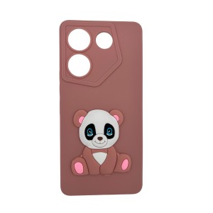 Nettech Tecno Camon 20 Pro Uyumlu Maskot Seri Arka Koruma Kılıf (Pembe) NT-109813