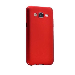 Nettech Samsung Galaxy J500 J5 Uyumlu Arka Koruma Arka Koruma Kılıf (Kırmızı) VR-14819