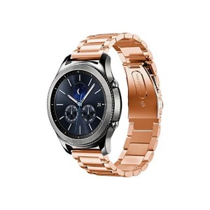 Nettech Huawei Watch 22 mm Uyumlu Metal Kordon (Rose Gold) NT-96807