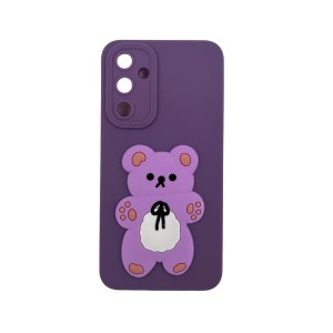 Nettech Samsung Galaxy A54 4G Uyumlu Maskot Seri Arka Koruma Kılıf (Mor) NT-109728