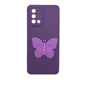 Nettech Oppo A74 Uyumlu Maskot Seri Arka Koruma Kılıf (Mor) NT-109791