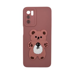 Nettech Oppo A16 Uyumlu Maskot Seri Arka Koruma Kılıf (Pembe) NT-109798