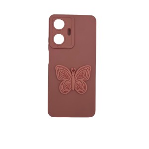 Nettech Realme C55 Uyumlu Maskot Seri Arka Koruma Kılıf (Pembe) NT-109802