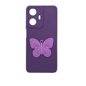 Nettech Realme C55 Uyumlu Maskot Seri Arka Koruma Kılıf (Mor) NT-109801