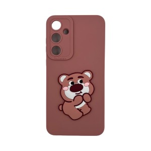 Nettech Samsung Galaxy A55 Uyumlu Maskot Seri Arka Koruma Kılıf (Pembe) NT-109741
