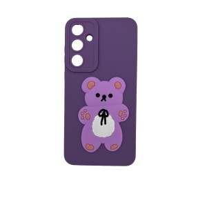 Nettech Samsung Galaxy A55 Uyumlu Maskot Seri Arka Koruma Kılıf (Mor) NT-109740