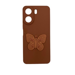 Nettech Xiaomi Redmi 13C Uyumlu Maskot Seri Arka Koruma Kılıf (Kahverengi) NT-109823