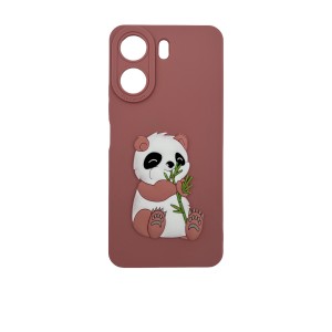 Nettech Xiaomi Redmi 13C Uyumlu Maskot Seri Arka Koruma Kılıf (Pembe) NT-109822