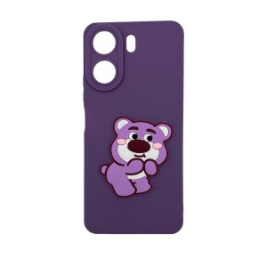 Nettech Xiaomi Redmi 13C Uyumlu Maskot Seri Arka Koruma Kılıf (Mor) NT-109821